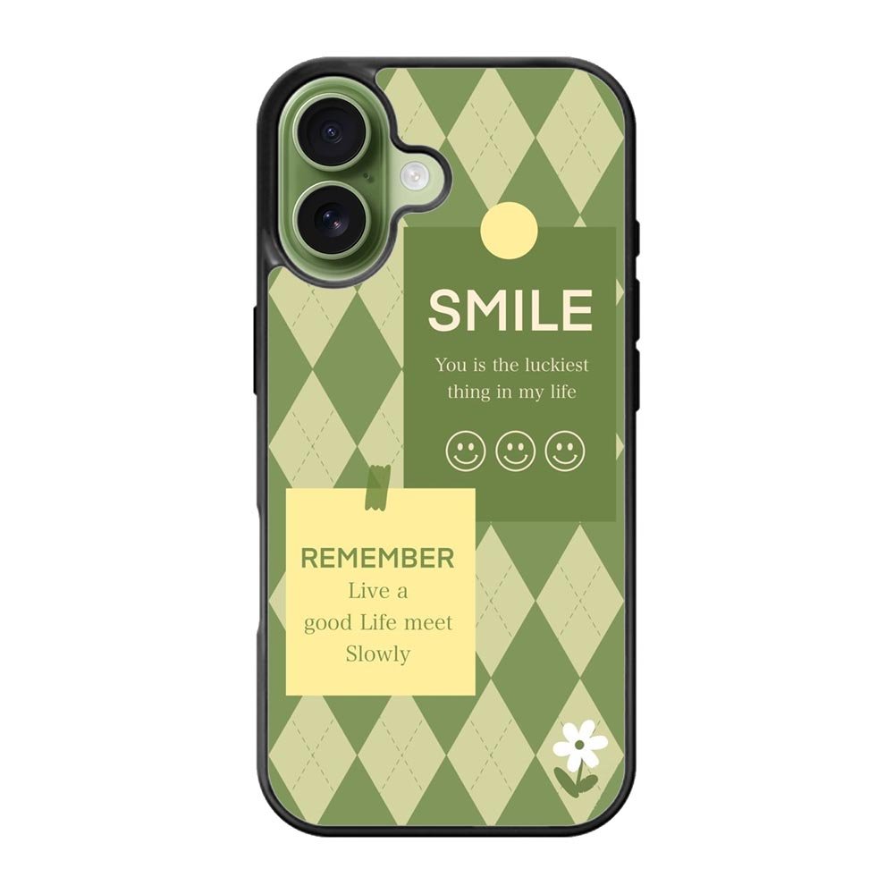 smile green iPhone 17 Case FE0572