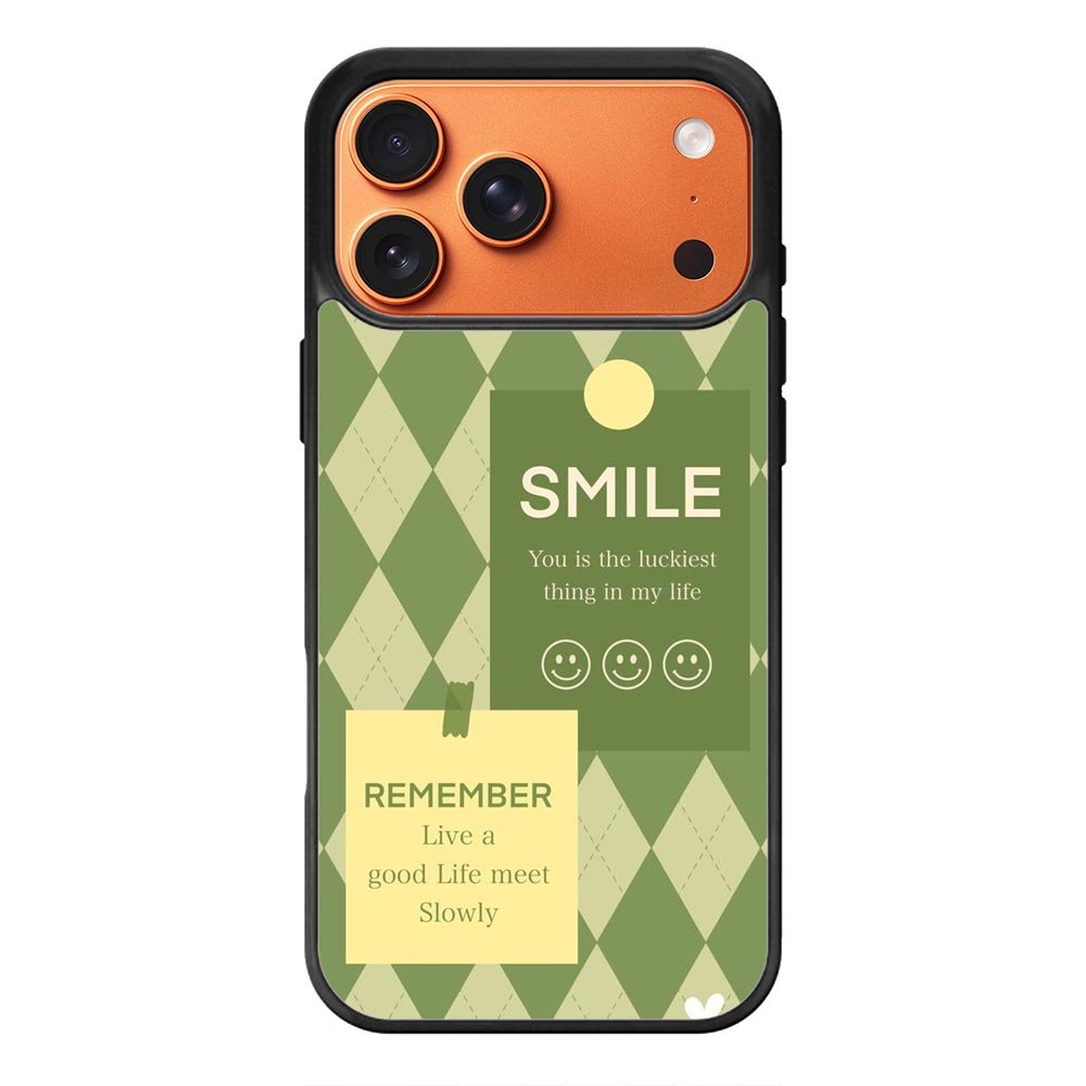 smile green iPhone 17 Pro Max Case FE0572