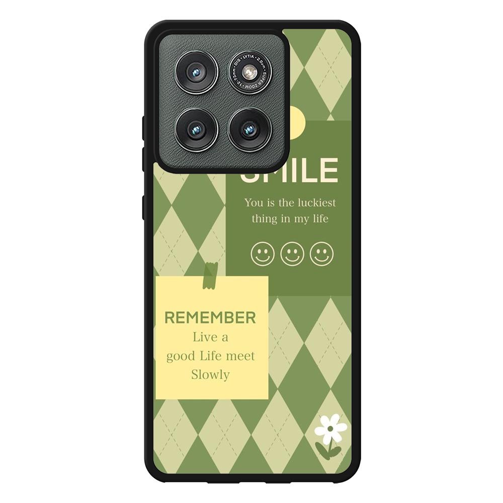 smile green Motorola Moto Edge 2025 Case FE0572