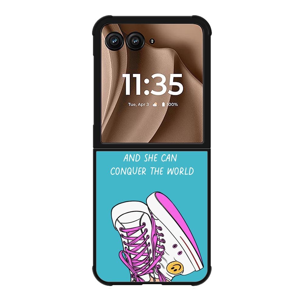 give a girl the right shoes Motorola Moto RAZR Plus 2025 Case FE0318