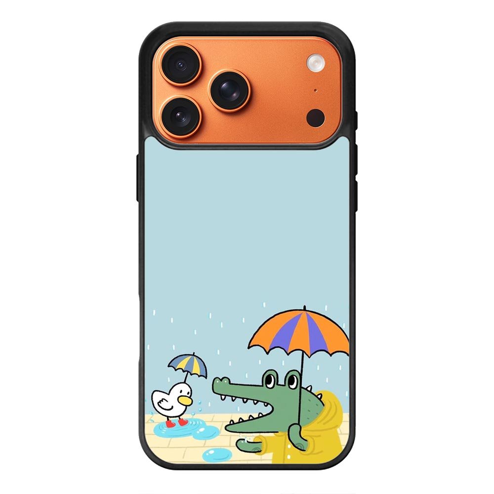 Crocodile and duck iPhone 17 Pro Case FE0179