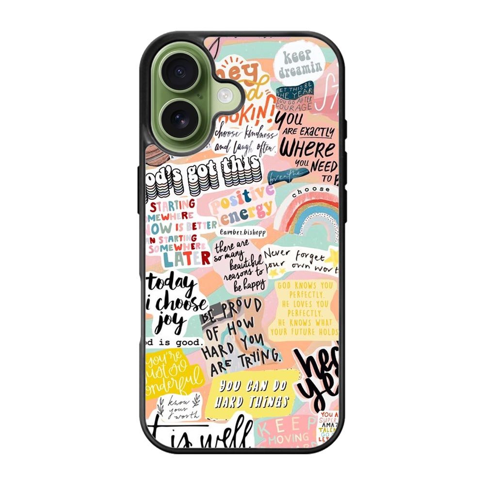 Quotes sticker iPhone 17 Case FE0520