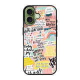 Quotes sticker iPhone 17 Case FE0520
