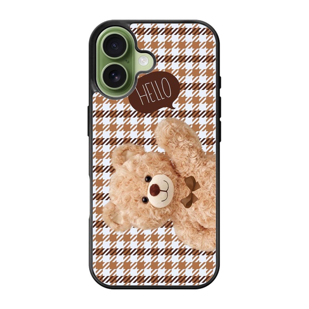Hello bear brown iPhone 17 Case FE0350