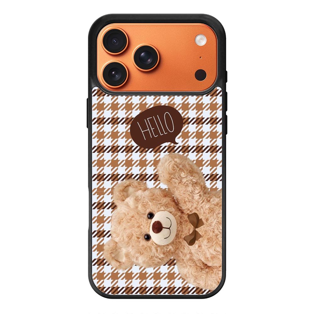 Hello bear brown iPhone 17 Pro Max Case FE0350