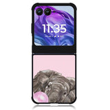 Bubble Gum Elephant Motorola Moto Razr 2024 , Moto Razr 50 Case