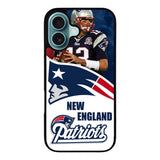 New England Patriots Case iPhone 16 Plus BC2669