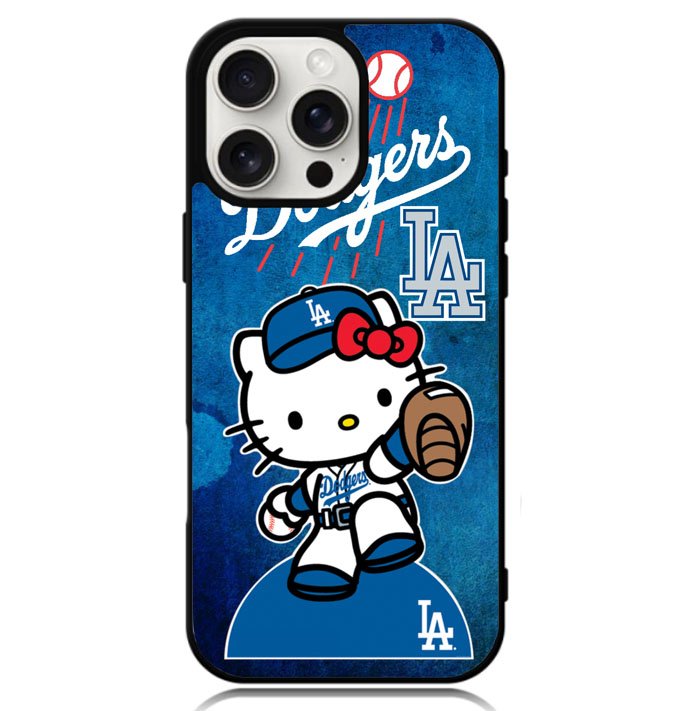 dodgers baseball hello kitty Case iPhone 16 Pro BC2626