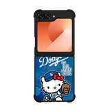 dodgers baseball hello kitty Case Samsung Galaxy Z Flip 6 5G BC2626