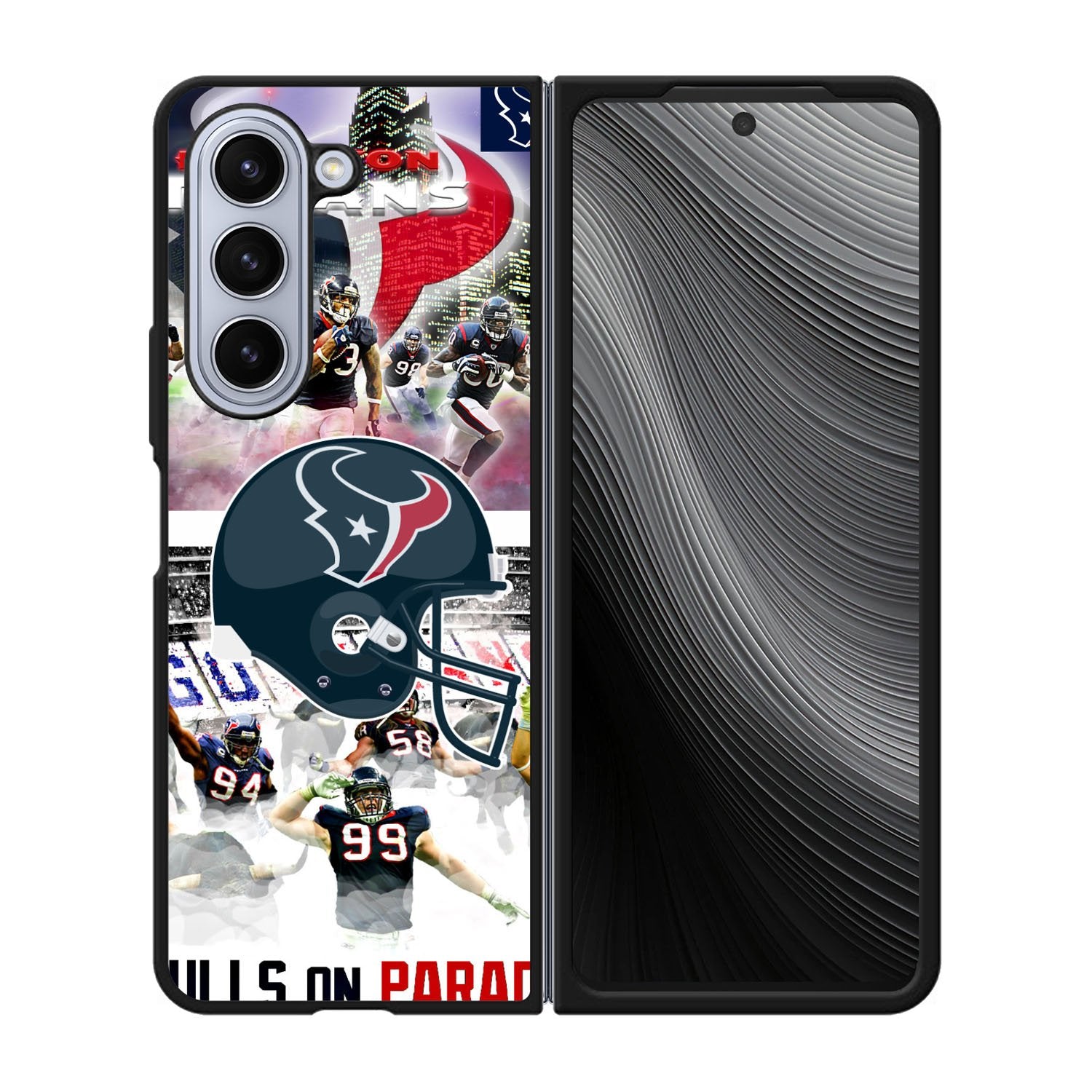 Houston Texans logo Case Samsung Galaxy z Fold 5 5G BC2615