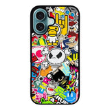 Stickerbomb Graffiti Art Collage Cool Case iPhone 16 Plus BC2596