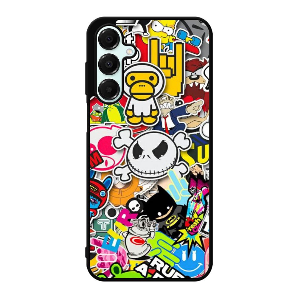 Stickerbomb Graffiti Art Collage Cool Samsung Galaxy A16 Case BC2596