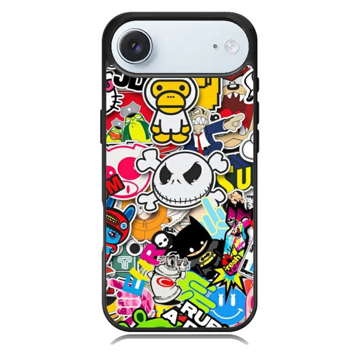 Stickerbomb Graffiti Art Collage Cool iPhone 17 Air Case BC2596