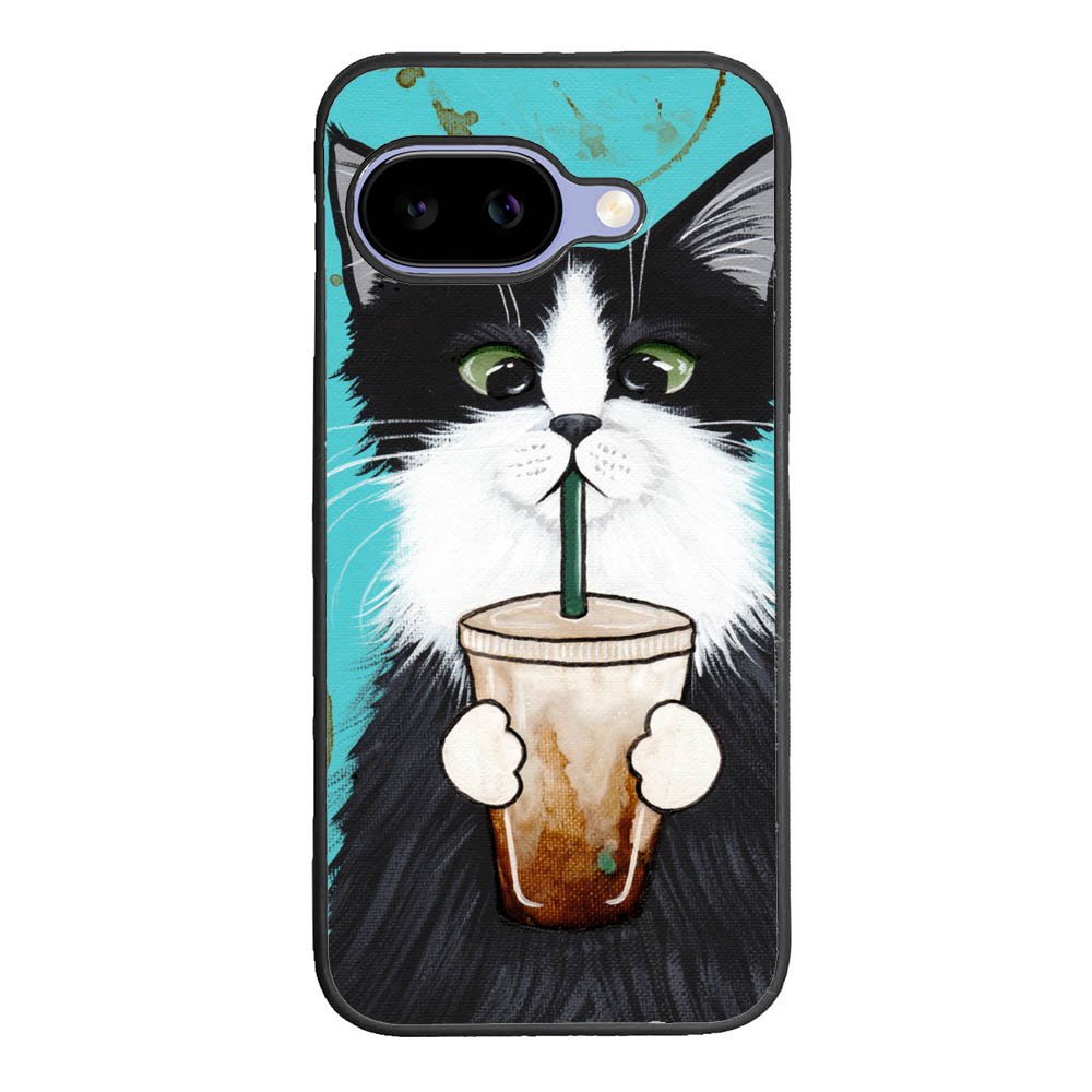 cute coffee cat Google Pixel 10A Case BC2297