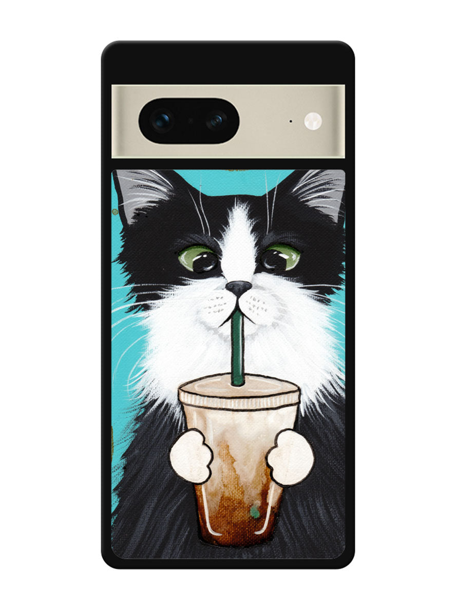 Cute Coffee Cat Google Pixel 7 Case