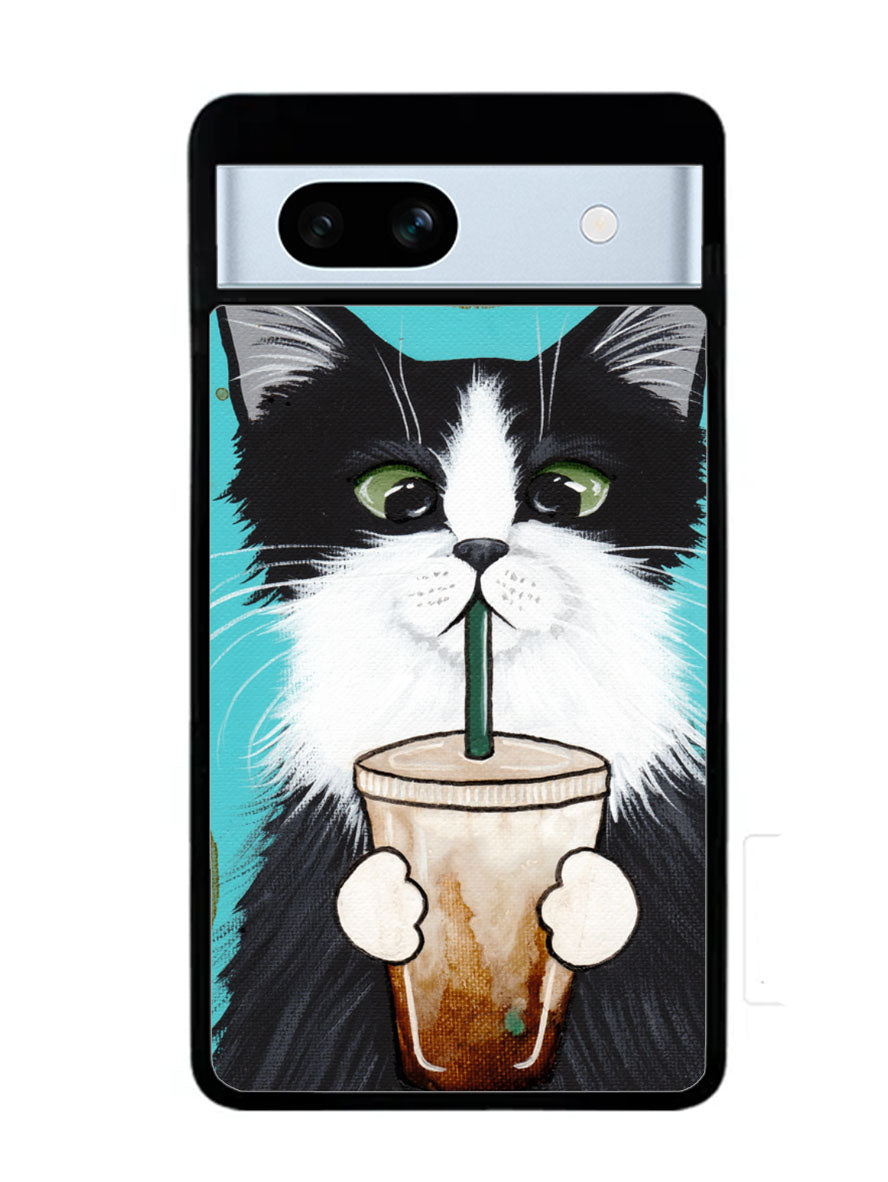 Cute Coffee Cat Google Pixel 7A Case