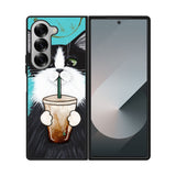 cute coffee cat Case Samsung Galaxy Z Fold 6 5G BC2297