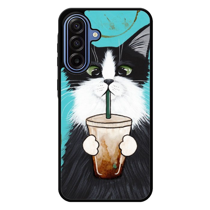 cute coffee cat Samsung Galaxy A17 5G Case BC2297