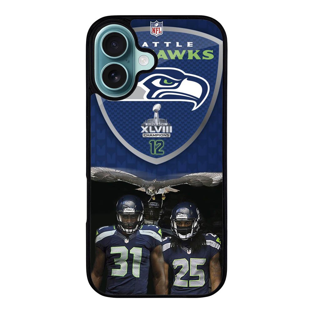 Seattle Seahawks Case iPhone 16 Plus BC2315