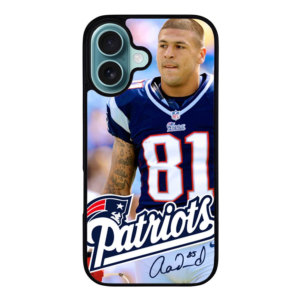 aaron hernandez patriots Case iPhone 16 Plus BC2323
