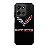 Corvette Logo Carbon 1st Motorola Moto G 5G 2025 Case FE3351