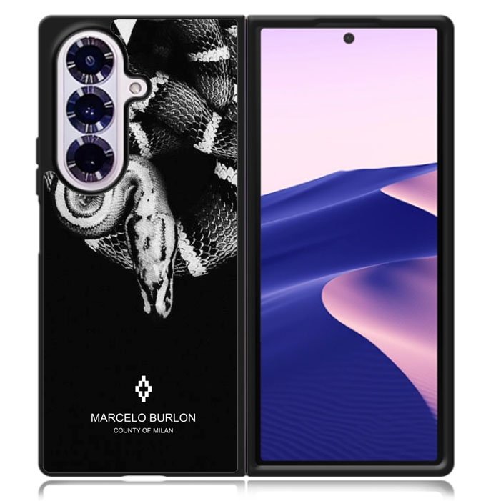 Marcelo Burlon County Of Milan Samsung Galaxy Z Fold 7 5G Case BC2340