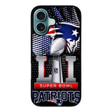 NEW ENGLAND PATRIOTS SUPER BOWL NFL Case iPhone 16 Plus BC2343