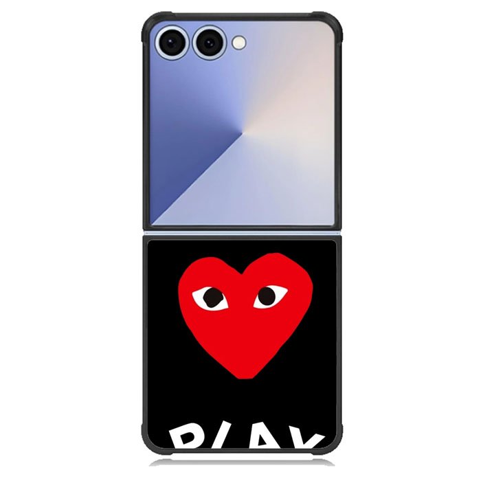 comme des garcons logo Samsung Galaxy Z Flip 7 Case BC2346