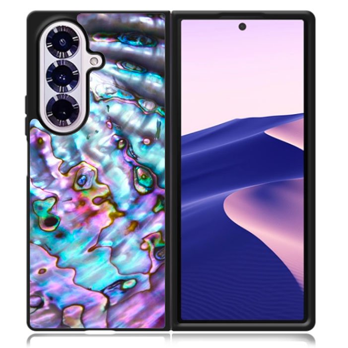 Abalone Shell Stretched Samsung Galaxy Z Fold 7 5G Case BC2355