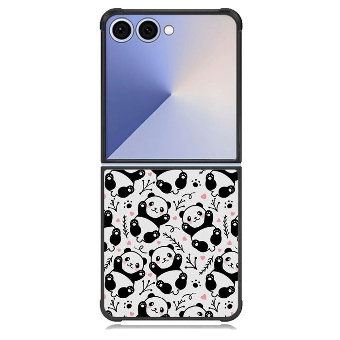 panda pattern Samsung Galaxy Z Flip 7 Case BC2396
