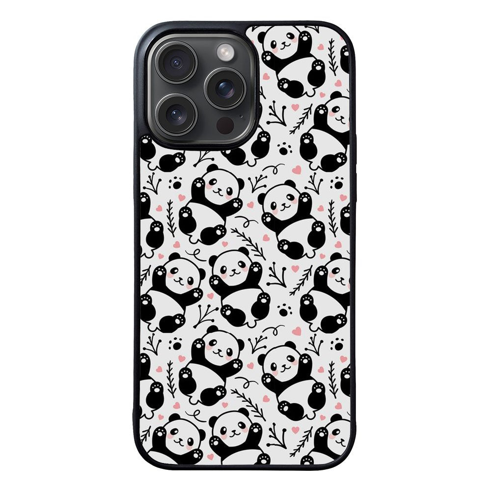panda pattern Case iPhone 15 Pro Max BC2396