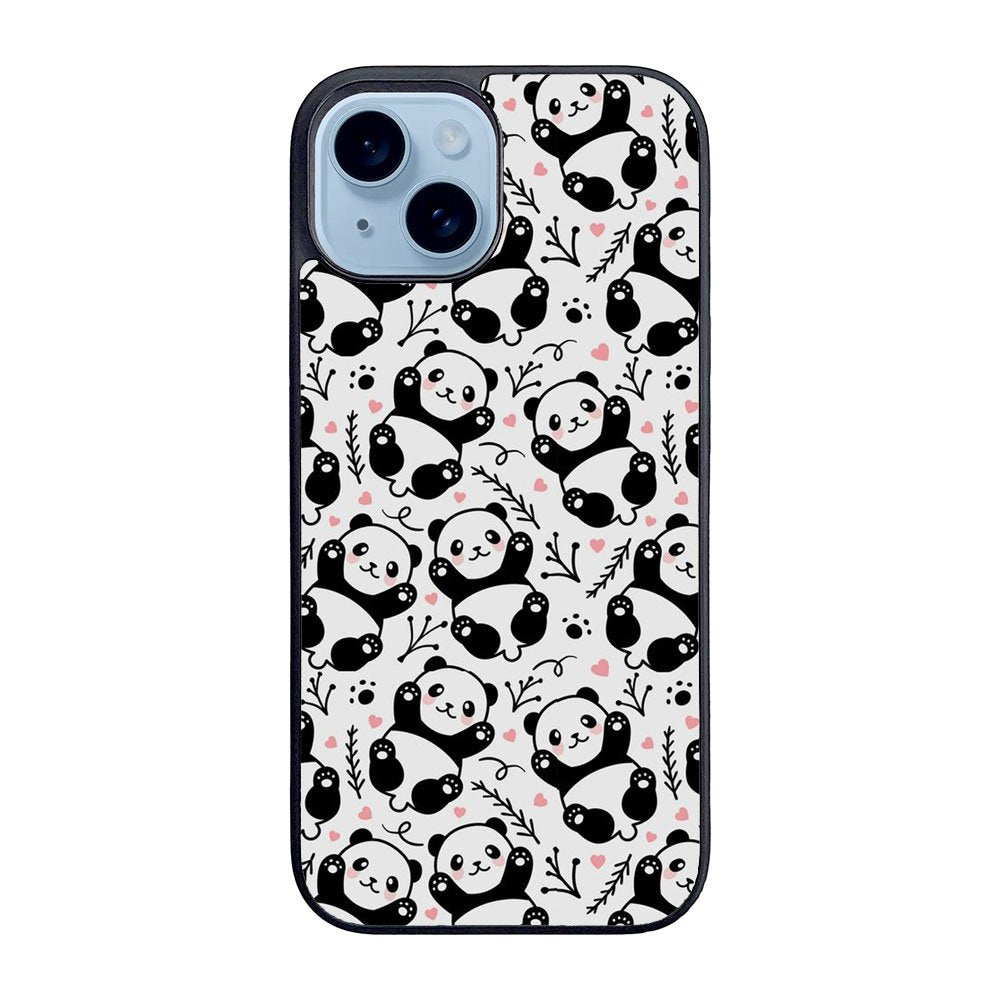 panda pattern Case iPhone 15 Plus BC2396