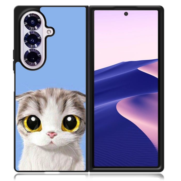 kawaii cat Samsung Galaxy Z Fold 7 5G Case BC2406
