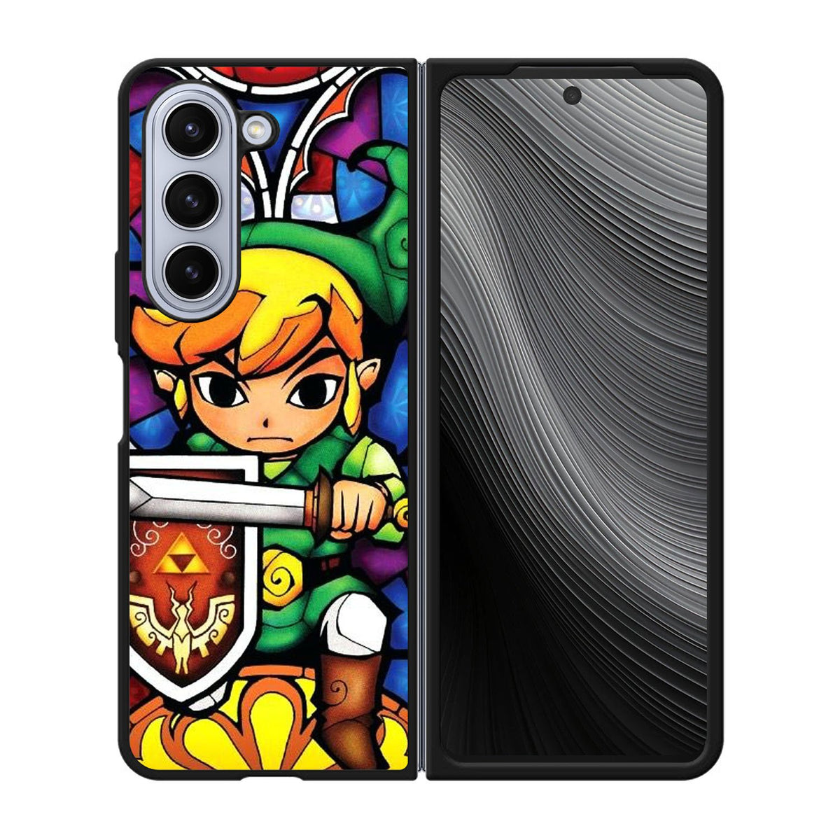 Pictures Of Stained Glass Legend Of Zelda Case Samsung Galaxy z Fold 5 5G BC2423