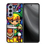 Pictures Of Stained Glass Legend Of Zelda Case Samsung Galaxy z Fold 5 5G BC2423