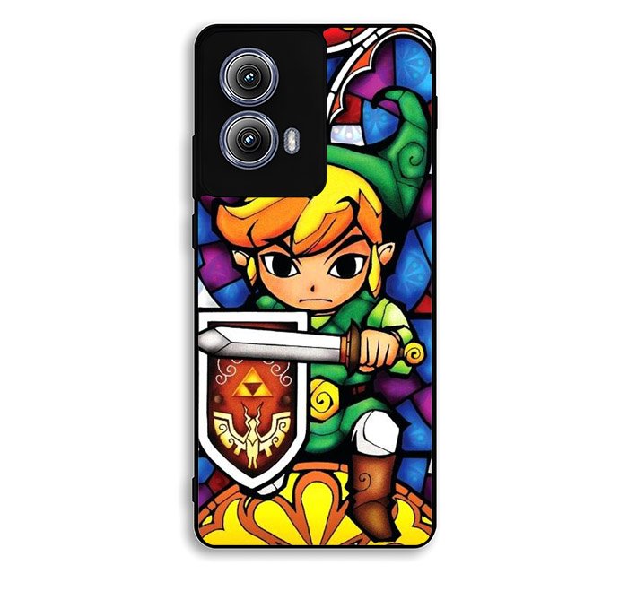 Pictures Of Stained Glass Legend Of Zelda Motorola Moto Edge 2024 Case BC2423