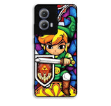 Pictures Of Stained Glass Legend Of Zelda Motorola Moto Edge 2024 Case BC2423