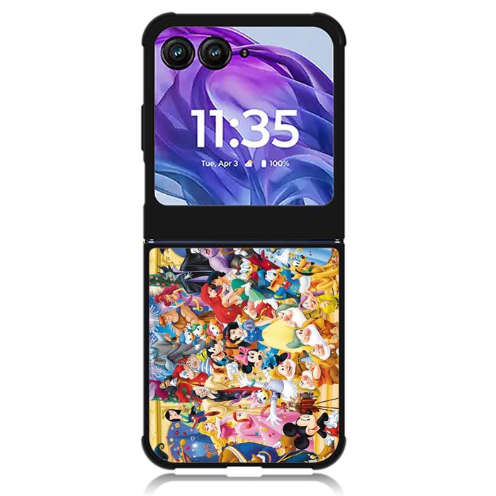 Disney All Characters 3rd Motorola Moto Razr 2024 , Moto Razr 50 Case