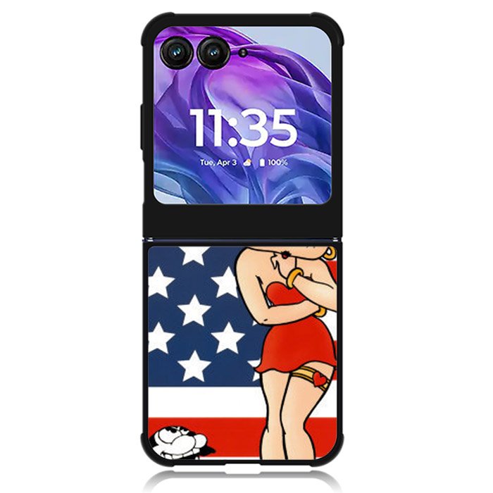 Betty Boop 3rd Motorola Moto Razr 2024 , Moto Razr 50 Case