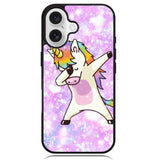 dabbing unicorn Case iPhone 16 BC2444