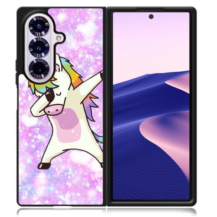 dabbing unicorn Samsung Galaxy Z Fold 7 5G Case BC2444
