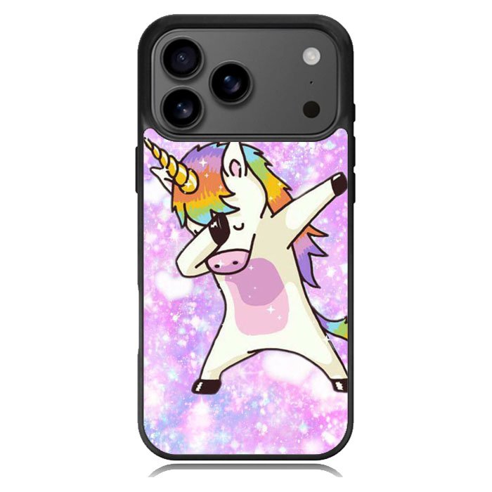 dabbing unicorn iPhone 17 Pro Case BC2444