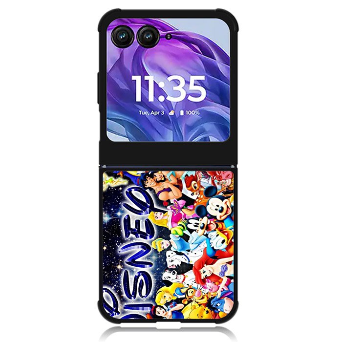 Disney All Characters 2nd Motorola Moto Razr 2024 , Moto Razr 50 Case
