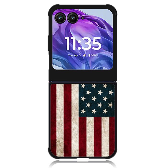 American Flag 4th Motorola Moto Razr 2024 , Moto Razr 50 Case