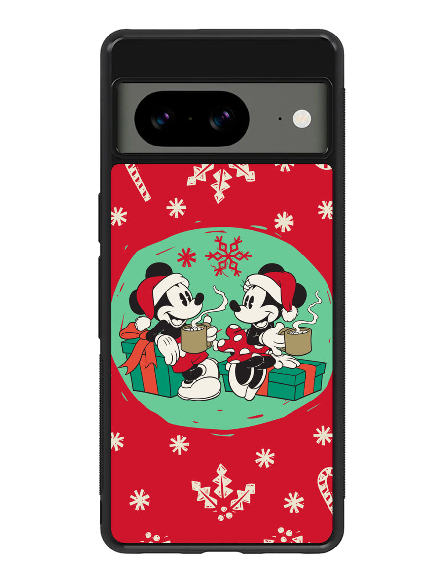 mickey and minnie christmas Google Pixel 8a Case