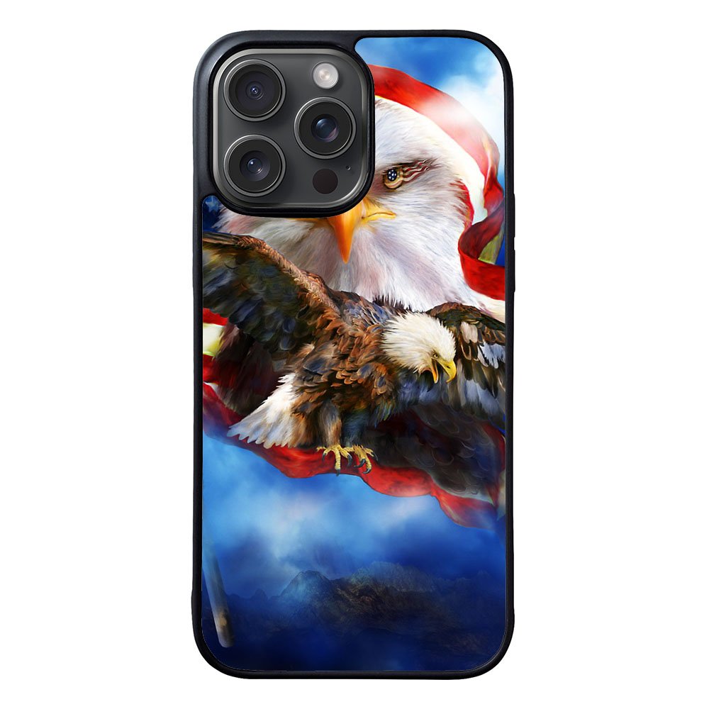 American Flag Eagle Case iPhone 15 Pro BC2509