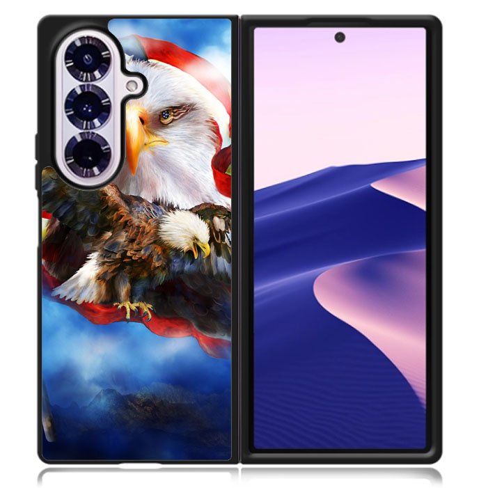 American Flag Eagle Samsung Galaxy Z Fold 7 5G Case BC2509