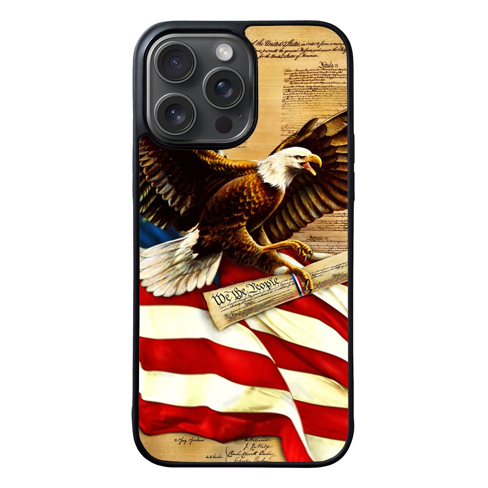 American Flag Eagle Case iPhone 15 Pro BC2510