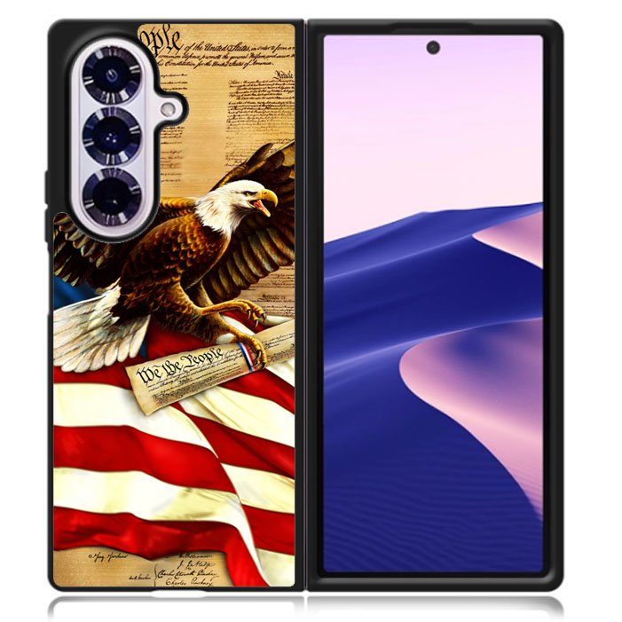 American Flag Eagle Samsung Galaxy Z Fold 7 5G Case BC2510