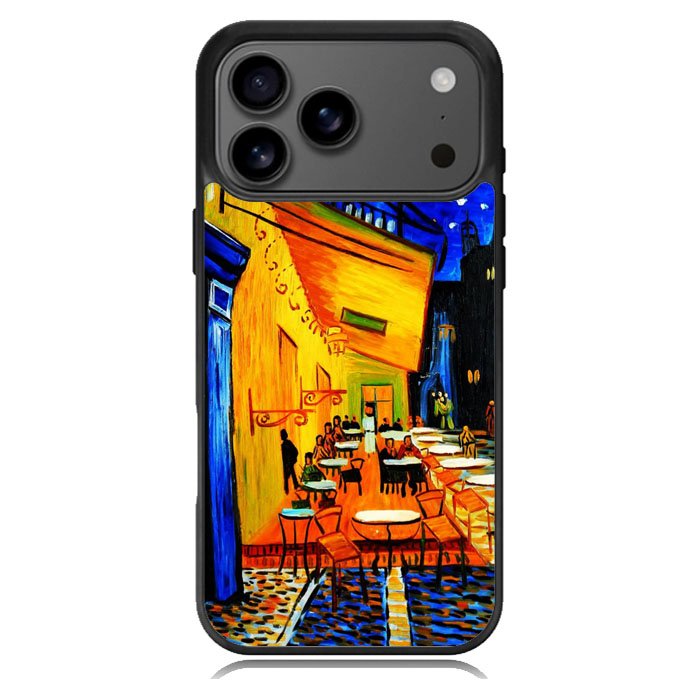 Cafe terrace Night by Vincent Van Gogh iPhone 17 Pro Case BC2521